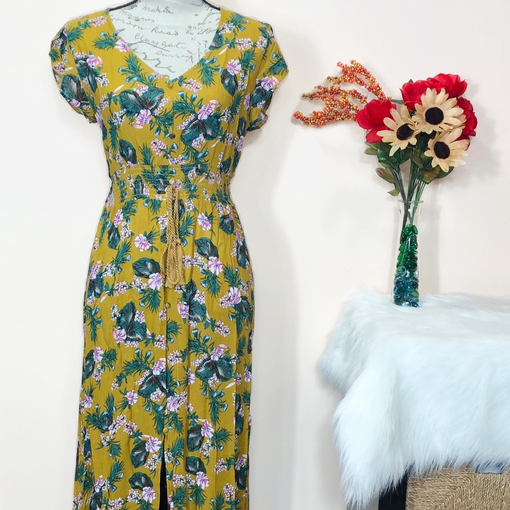 LAST 3 SML‼️ - Mustard print floral maxi - Dress - Picture 4 of 4